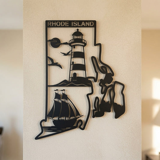 Rhode Island - Wall / Home Decor - State Outline - United States - Digital File - ZIP File - Digital