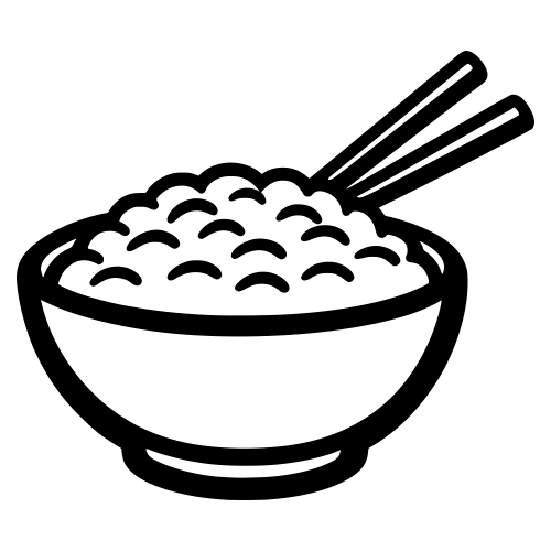 Rice Bowl with Chopstick - Digital File - XCS Friendly Digital My Custom Designs PDF