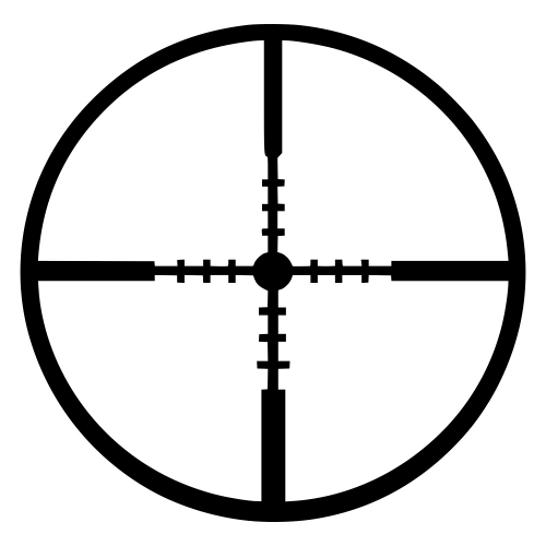 Rifle Scope Reticle Design - Digital File - XCS Friendly Digital My Custom Designs PDF