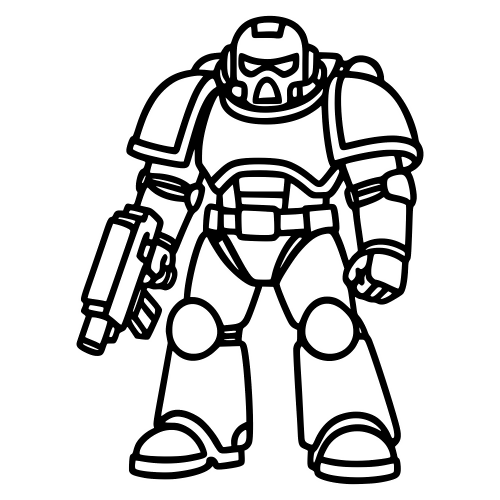 Space Marine - Digital File - XCS Friendly Digital My Custom Designs PDF