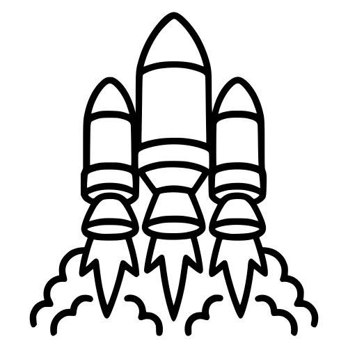 Rocket Booster Sketch - Digital File - XCS Friendly Digital My Custom Designs PDF
