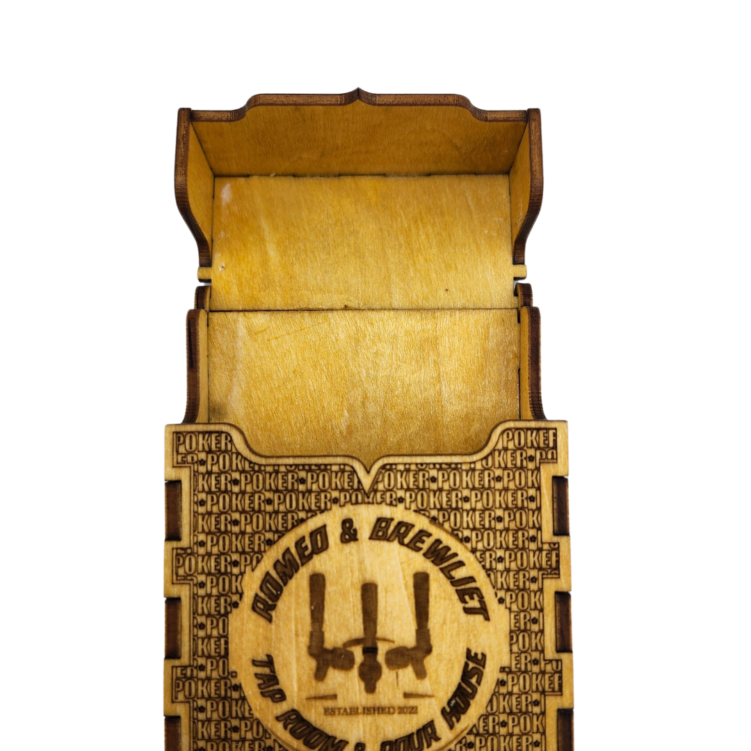 Romeo & Brewliet Playing Card Box w/ poker Deck My Custom Designs