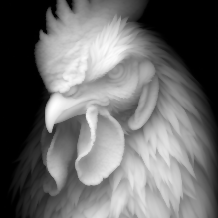 Rooster In Charge Depth Map - Digital File Digital My Custom Designs PNG