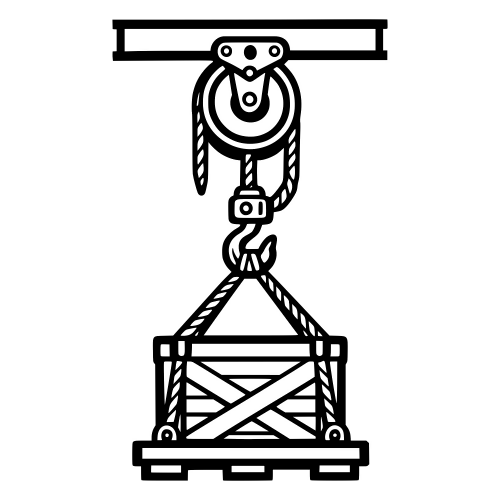 Rope and Pulley Lift System - Vector Graphics - Digital File Digital My Custom Designs PDF