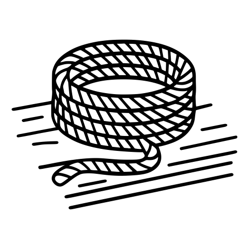 Rope Coil on Wooden Surface - Digital File - XCS Friendly Digital My Custom Designs PDF