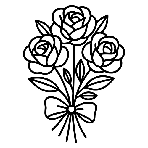 Rose Bouquet - Digital File - XCS Friendly Digital My Custom Designs PDF
