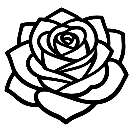 Rose Petals Sketch - Digital File - XCS Friendly Digital My Custom Designs PDF