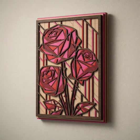 Roses - Layered Line Designs - Nature - Digital File Digital My Custom Designs ZIP File
