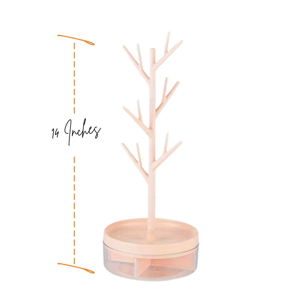 Rotating Branch Jewelry Organizer Stand - Seller Supplies My Custom Designs Pink