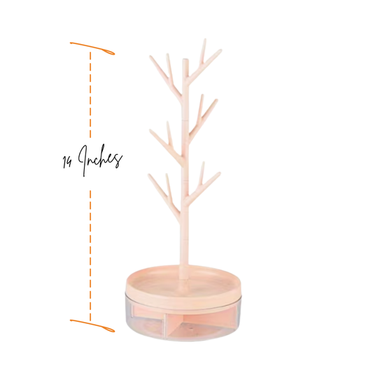 Rotating Branch Jewelry Organizer Stand - Seller Supplies My Custom Designs Pink