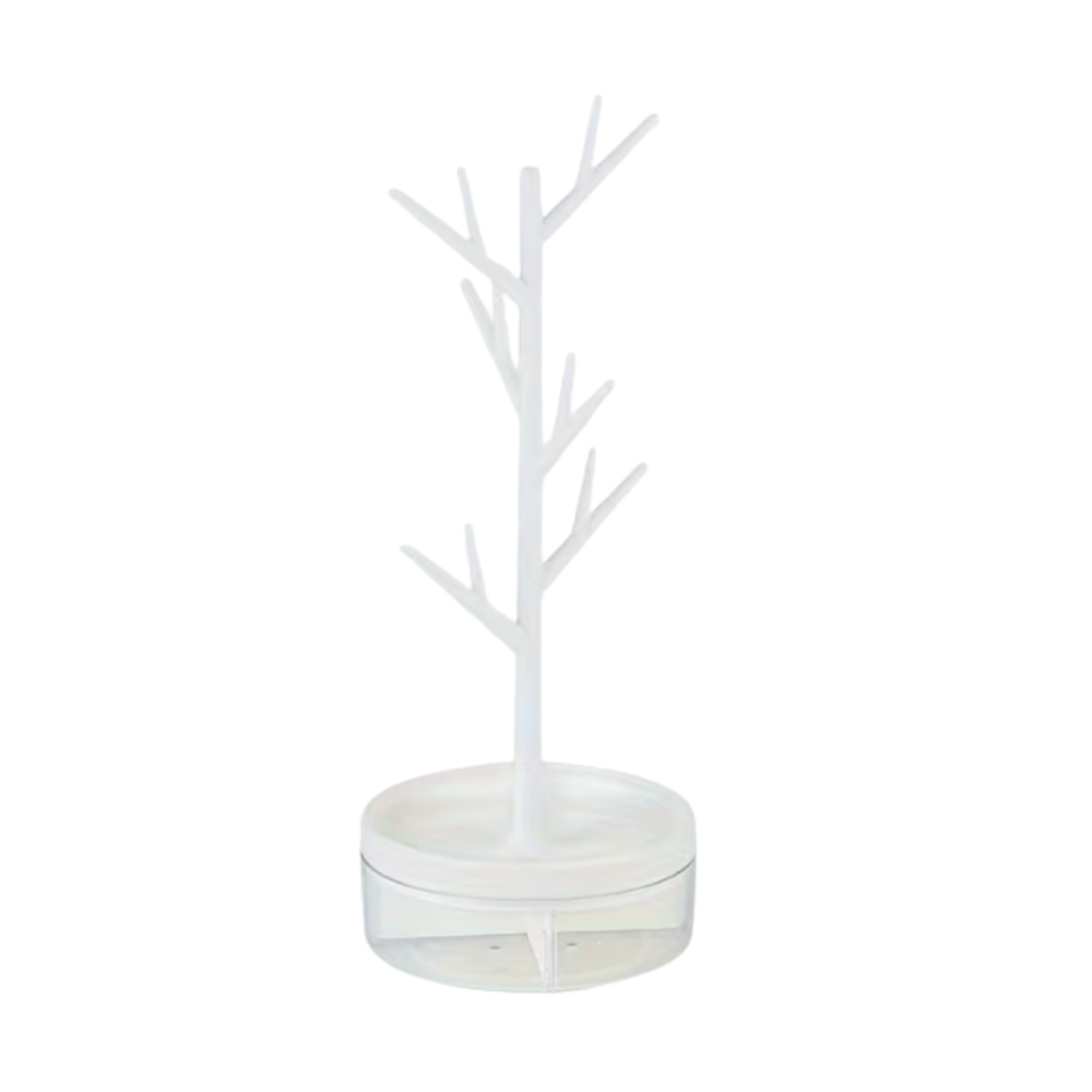 Rotating Branch Jewelry Organizer Stand - Seller Supplies My Custom Designs White