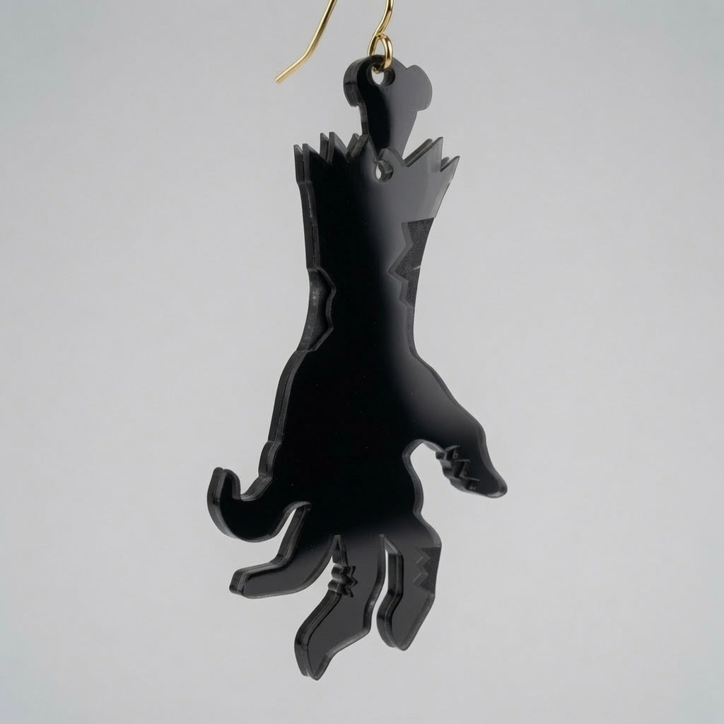 Rotting Zombie Hand Layered Design - Keychain / Earrings - Digital File - SVG - Digital
