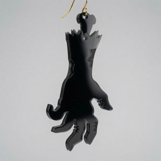 Rotting Zombie Hand Layered Design - Keychain / Earrings - Digital File - SVG - Digital