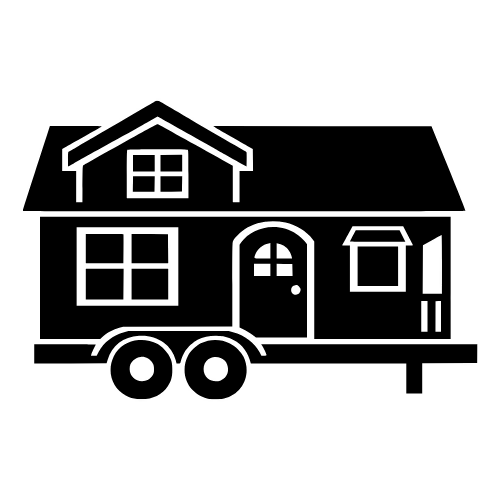 Tiny House on Wheels Silhouette - Vector Graphics - Digital File Digital My Custom Designs PDF