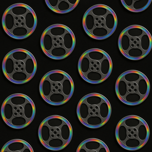 Vintage and Retro - Analog Camera Reels With Prism Edges - Pattern - Digital File