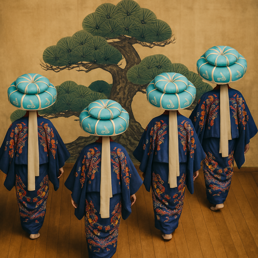 Ryukyu Traditional Dance - Okinawa Japan - Asia - Rendered - Digital File Digital My Custom Designs PDF