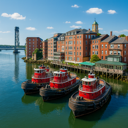 Portsmouth Historic Downtown - New Hampshire United States - Rendered - Digital File Digital My Custom Designs PDF