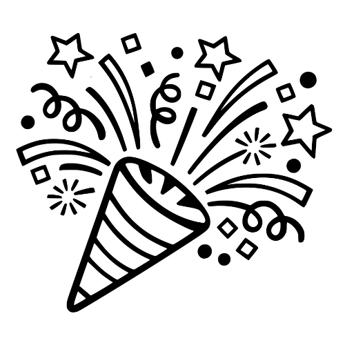 Confetti Explosion Sketch - Digital File - XCS Friendly Digital My Custom Designs PDF