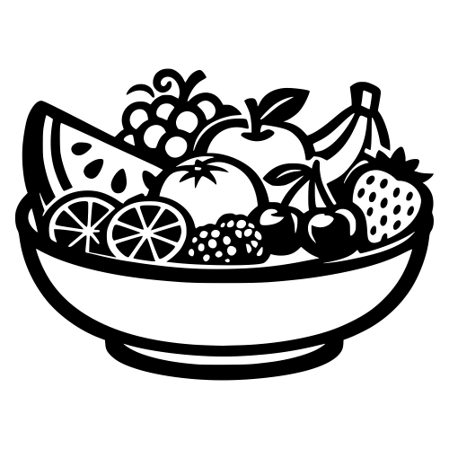 Fruit Bowl - Digital File - XCS Friendly