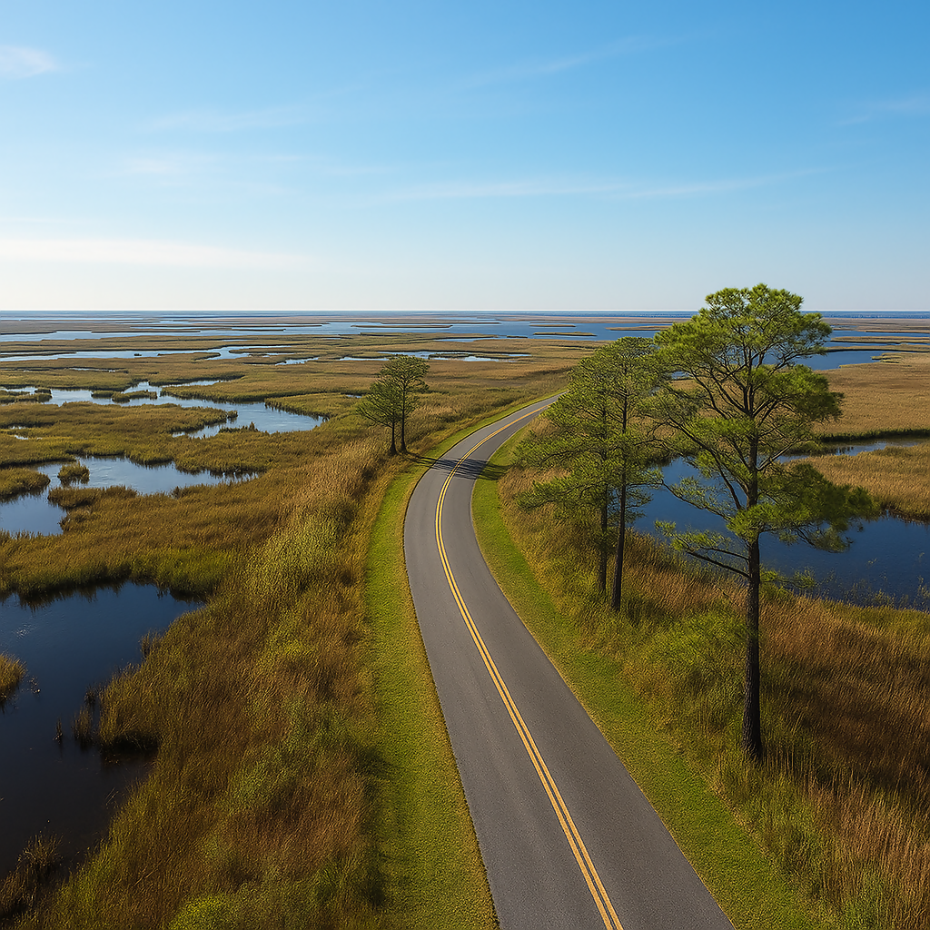 Wildlife Drive - Blackwater National Wildlife Refuge - Maryland United States - Rendered - Digital File Digital My Custom Designs PDF