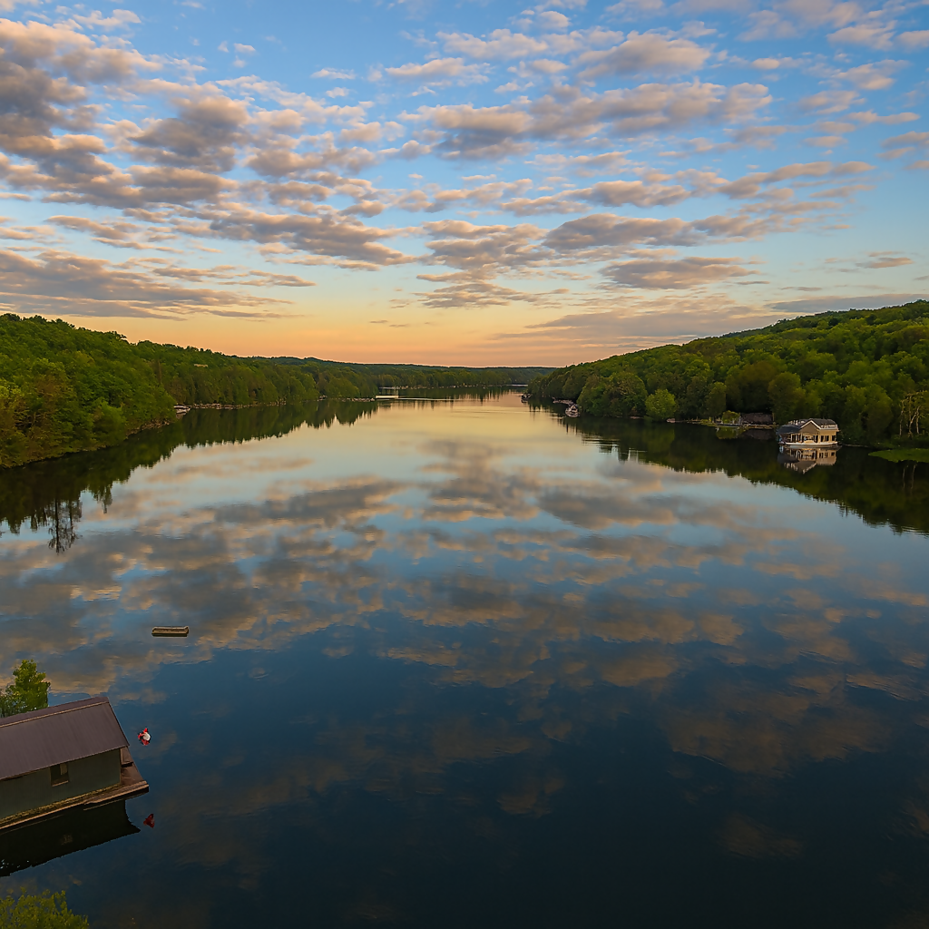 Lake Rosseau - Ontario Canada - Rendered - Digital File Digital My Custom Designs PDF