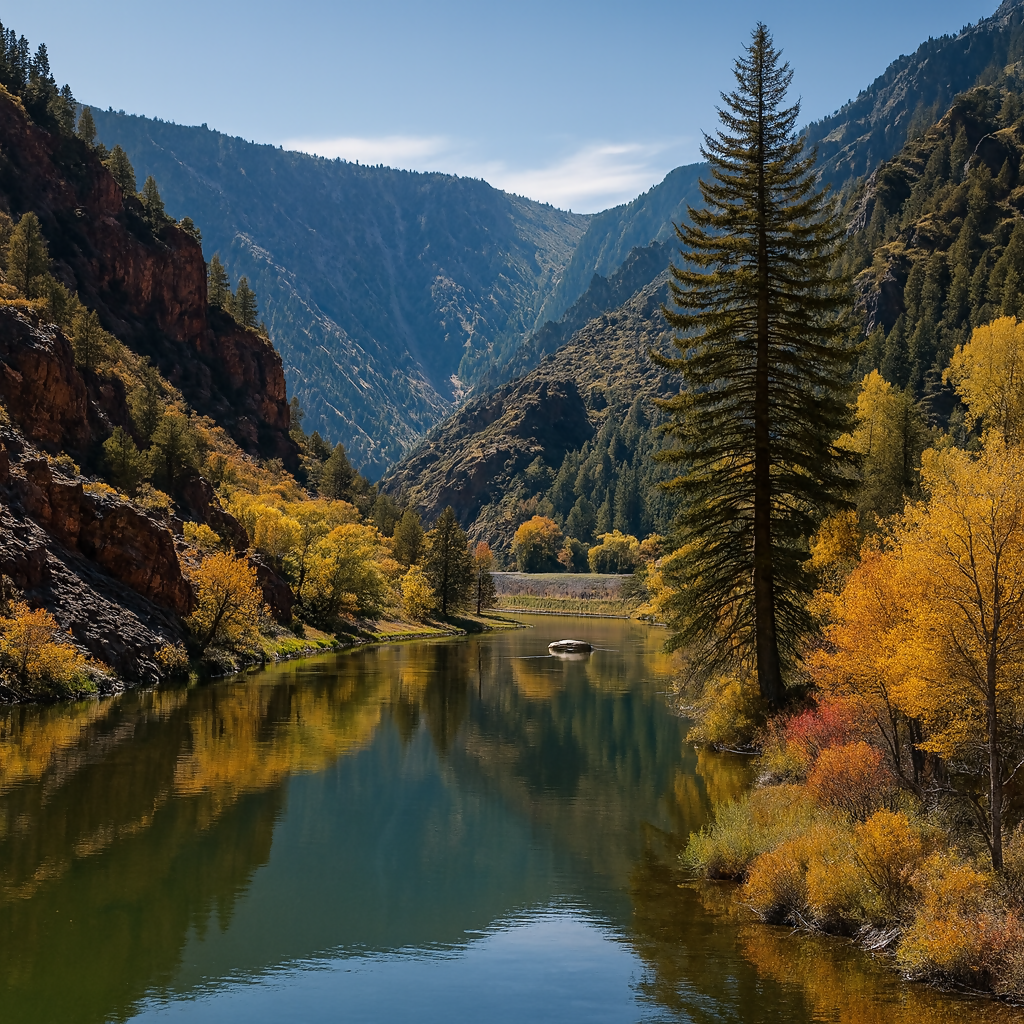 Gunnison River - Black Canyon of the Gunnison National Park - Colorado United States - Rendered - Digital File Digital My Custom Designs PDF