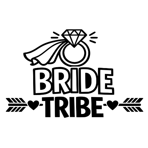 Bride Tribe Outline - Digital File - XCS Friendly Digital My Custom Designs PDF