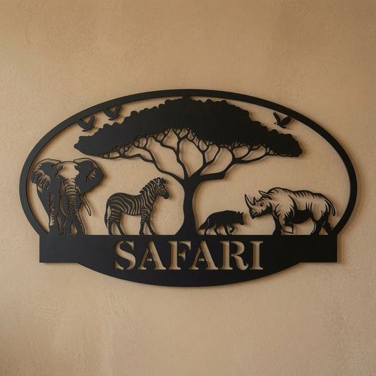Safari Custom Text - Wall / Home Decor - Digital File - ZIP File - Digital