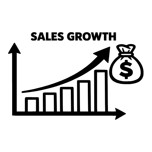 Sales Growth Chart - Vector Graphics - Digital File Digital My Custom Designs PDF