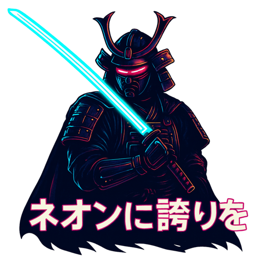 Samurai "Neon Honor" - Pop Culture & Fandom - Digital File Digital My Custom Designs SVG