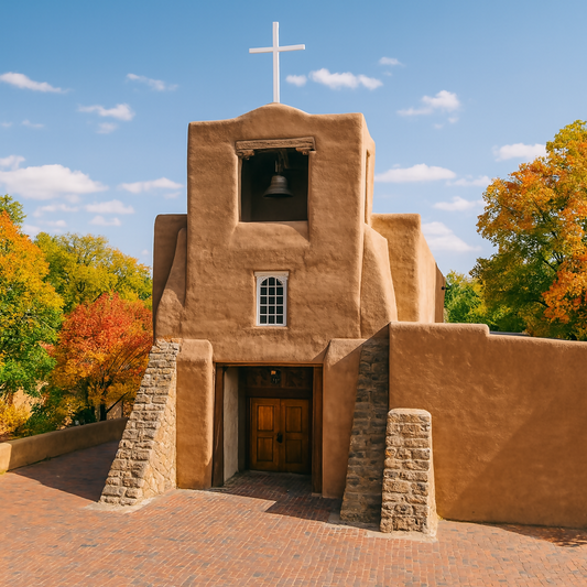San Miguel Chapel - Santa Fe - New Mexico United States - Rendered - Digital File Digital My Custom Designs PDF