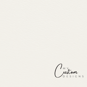 Sandy White - Premium Luxury Leatherette w/ Adhesive - White to Black Leatherette My Custom Designs