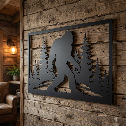 Sasquatch Silhouette - Wall / Home Decor - Digital File - ZIP File - Digital