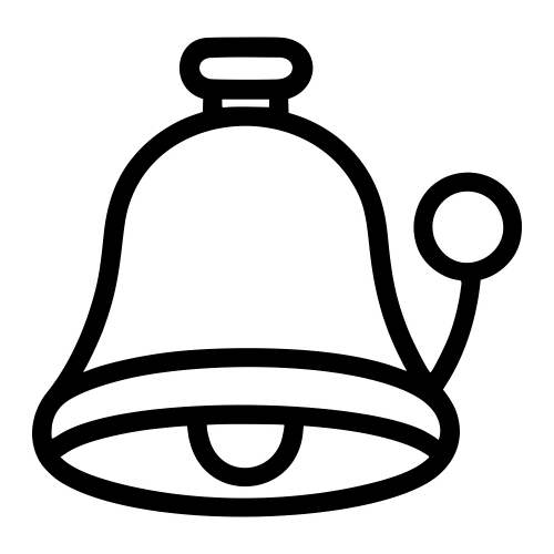 School Bell Icon - Digital File - XCS Friendly Digital My Custom Designs PDF