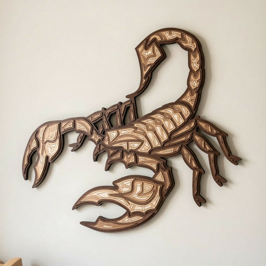 Scorpion - Layered Line Design - Digital File Digital My Custom Designs