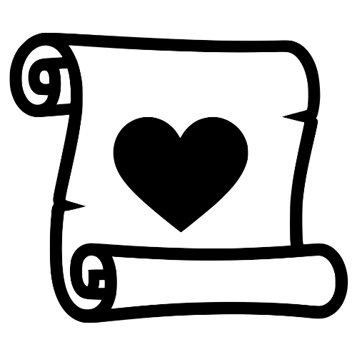 Scroll with Heart - Digital File - XCS Friendly Digital My Custom Designs PDF