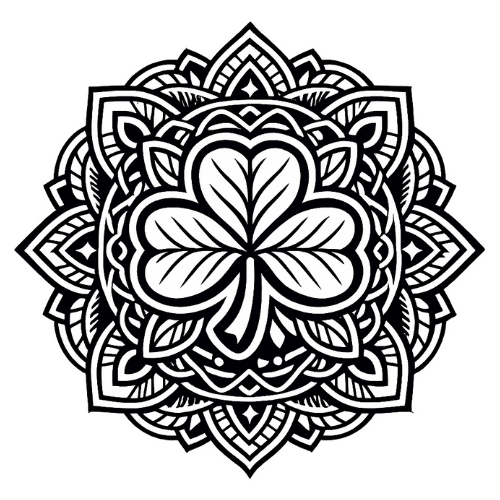 Shamrock Mandala - Digital File - XCS Friendly Digital My Custom Designs PDF