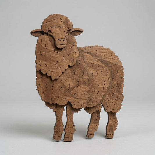 Sheep - Layered Animal Designs - Digital File - SVG - Digital