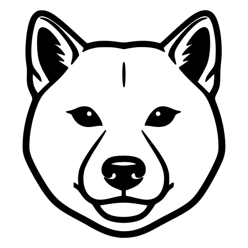 Shiba Inu Face - Digital File - XCS Friendly Digital My Custom Designs PDF