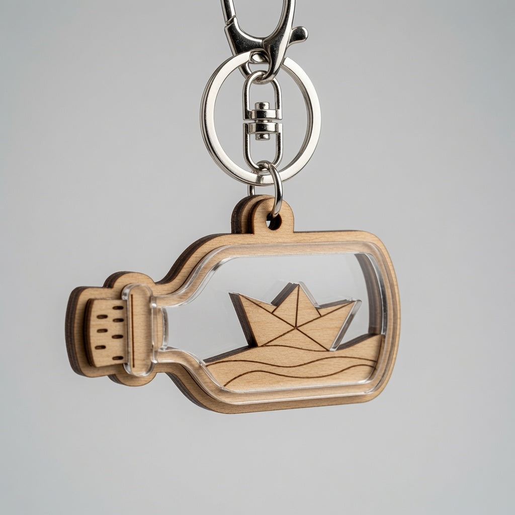 Ship in a Bottle - Laser Friendly - Digital File - SVG - Layered Designs