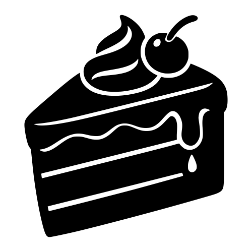 Silhouette Cake Slice - Digital File - XCS Friendly Digital My Custom Designs PDF