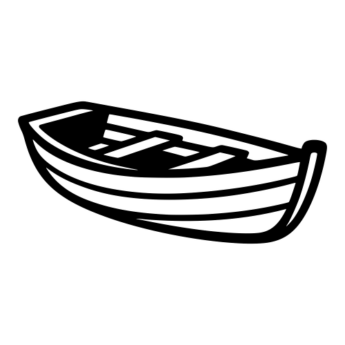Simple Dinghy Silhouette - Digital File - XCS Friendly Digital My Custom Designs PDF