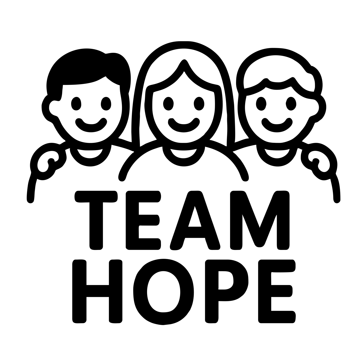 Team Hope - Digital File - XCS Friendly Digital My Custom Designs PNG