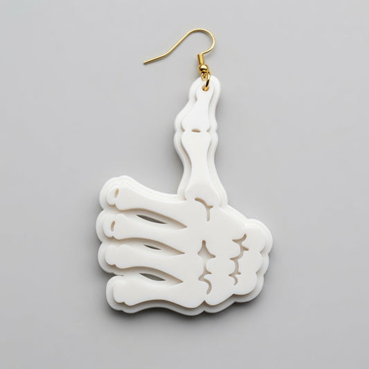 Skeleton Thumbs Up Design Layered - Keychain / Earrings - Digital File - SVG - Digital