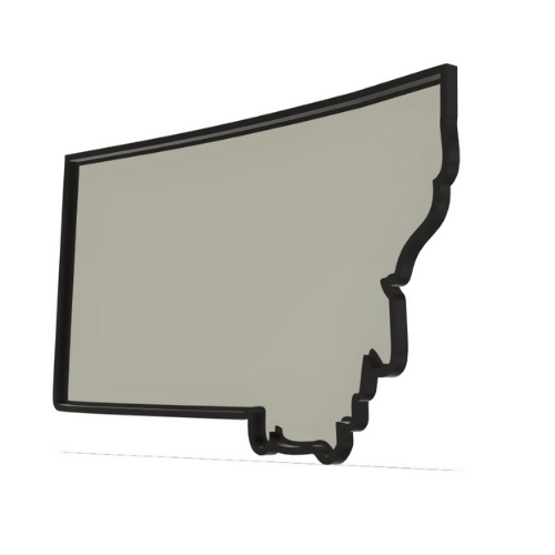 Montana Wall Lightbox - United States - 3D Print File - Digital File Digital My Custom Designs