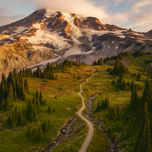 Skyline Trail - Mount Rainier National Park - Washington United States - Rendered - Digital File Digital My Custom Designs PDF