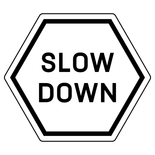 Slow Down Sign - Digital File - XCS Friendly Digital My Custom Designs PDF