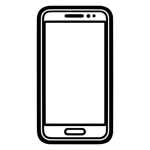 Smartphone Outline - Vector Graphics - Digital File Digital My Custom Designs PDF