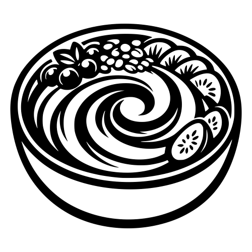 Smoothie Bowl Swirl - Digital File - XCS Friendly Digital My Custom Designs PDF