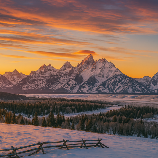 Snake River - Grand Teton National Park - Wyoming United States - Rendered - Digital File Digital My Custom Designs PDF